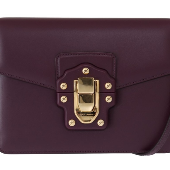 dolce and gabbana purple bag